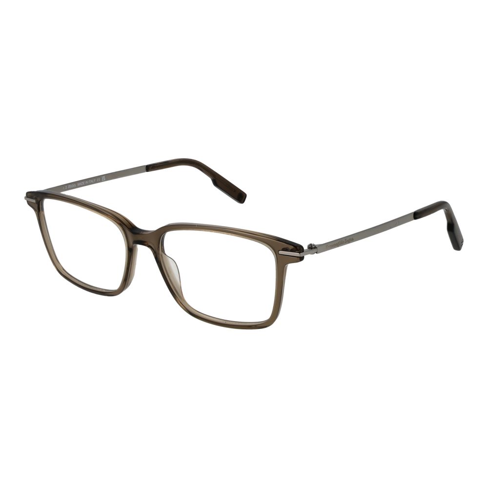 Beige Men Glasses Frame Ermenegildo Zegna