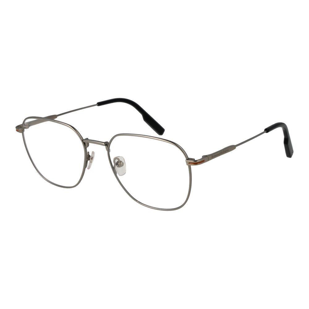 Silver Men Glasses Frame Ermenegildo Zegna