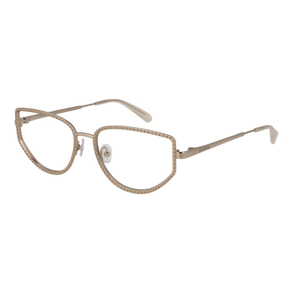 Gold Women Glasses Frame Max & Co
