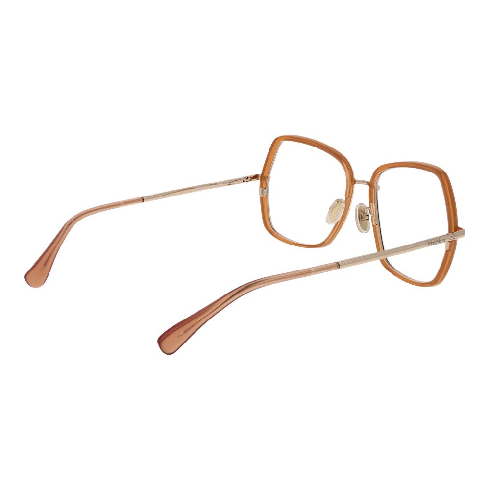 Gold Women Glasses Frame Max Mara