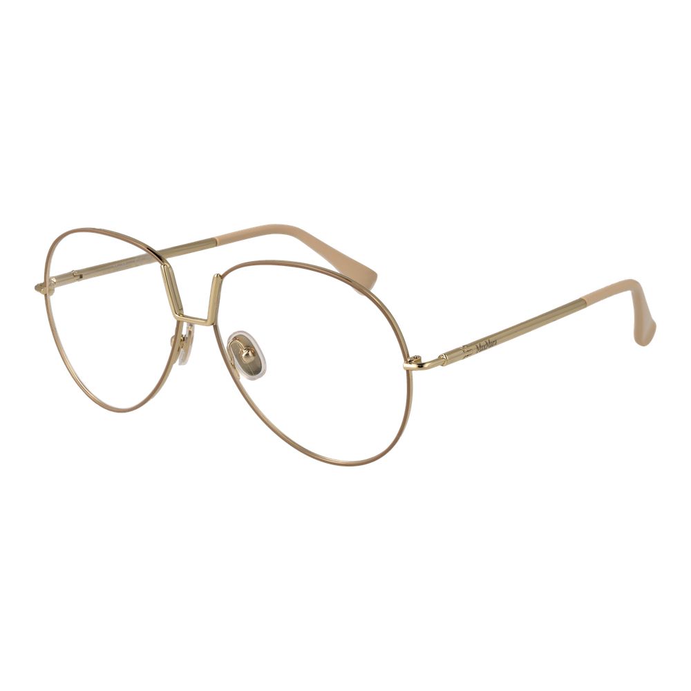Beige Women Glasses Frame Max Mara