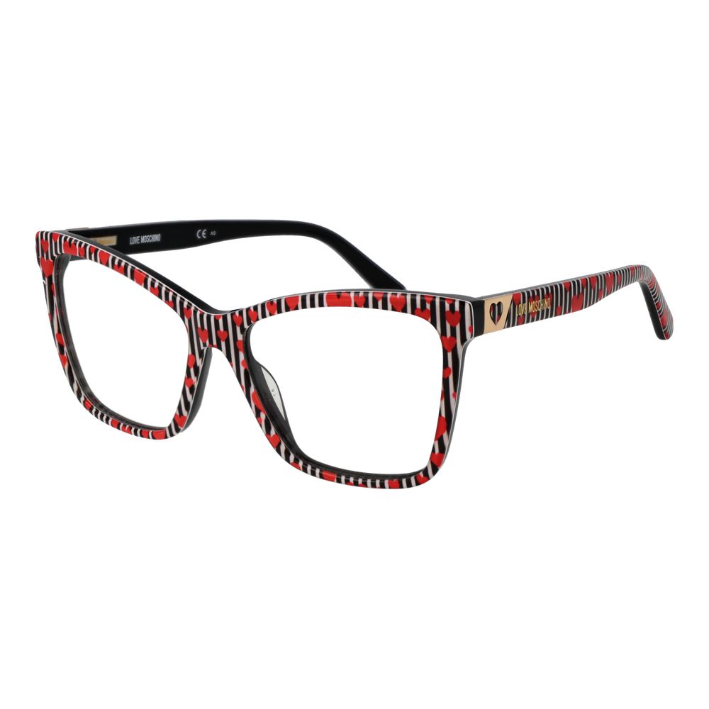 Black Women Glasses Frame Love Moschino