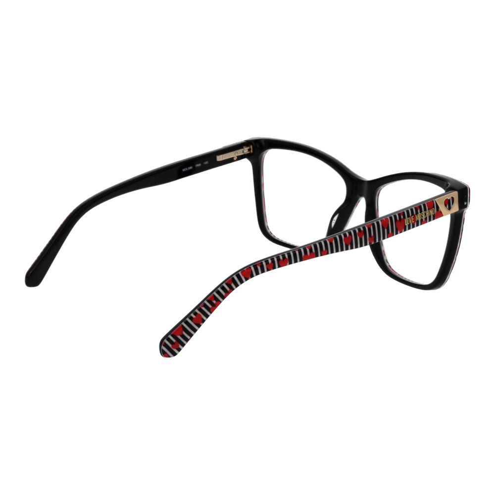 Black Women Glasses Frame Love Moschino