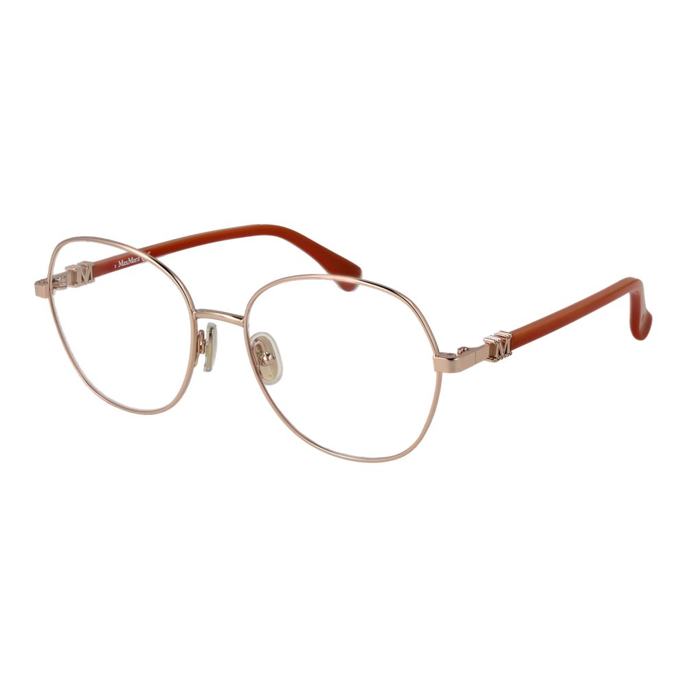 Gold Women Glasses Frame Max Mara