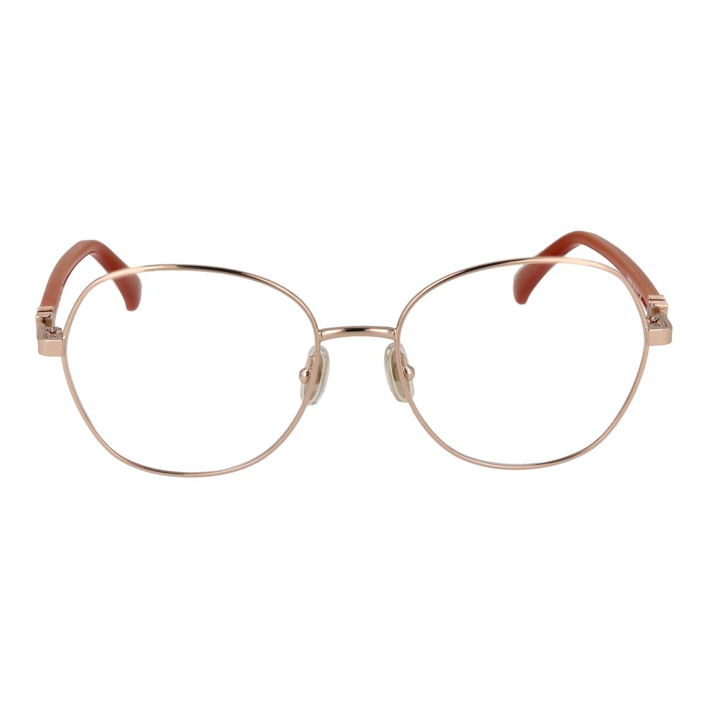 Gold Women Glasses Frame Max Mara
