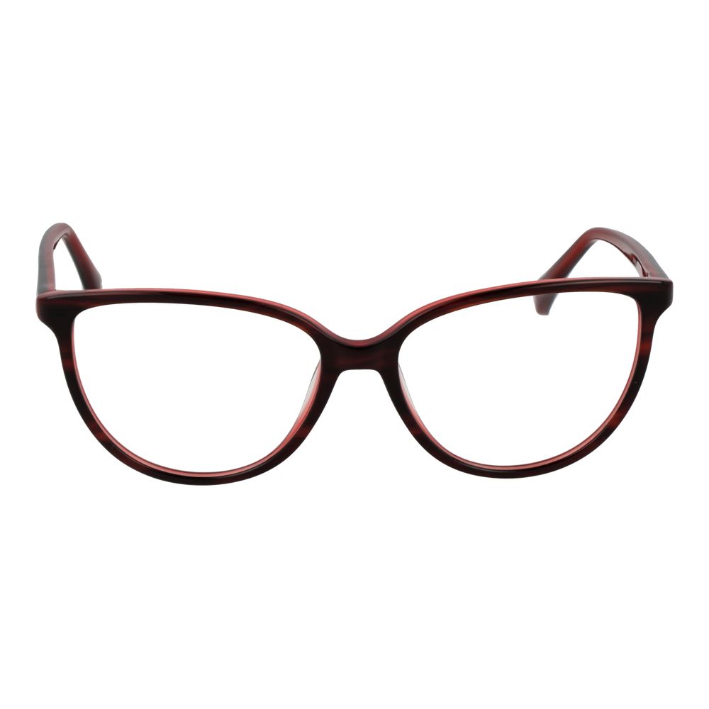 Burgundy Women Glasses Frame Max Mara