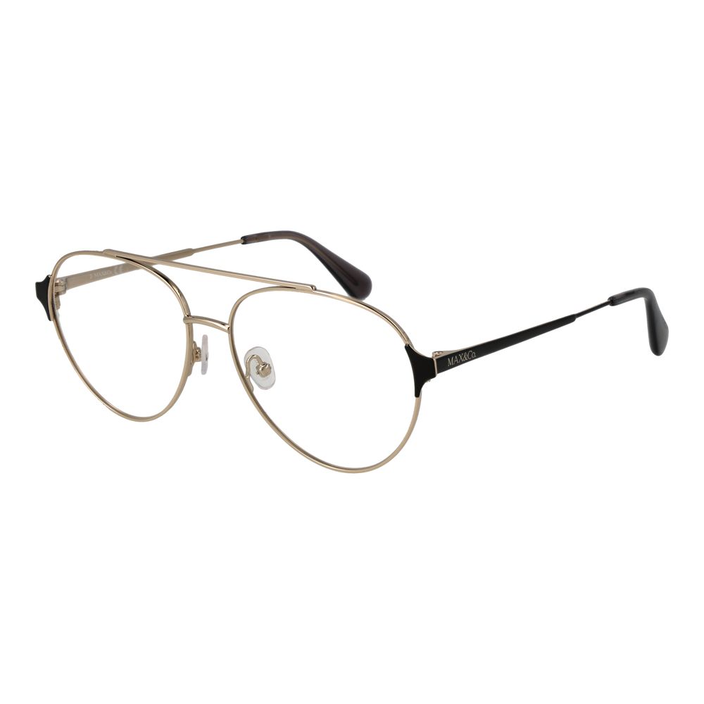 Gold Women Glasses Frame Max & Co