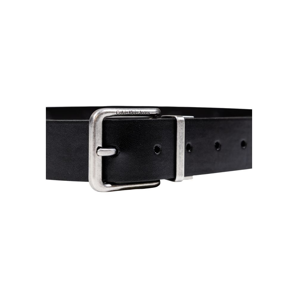 Black Leather Belt Calvin Klein Jeans