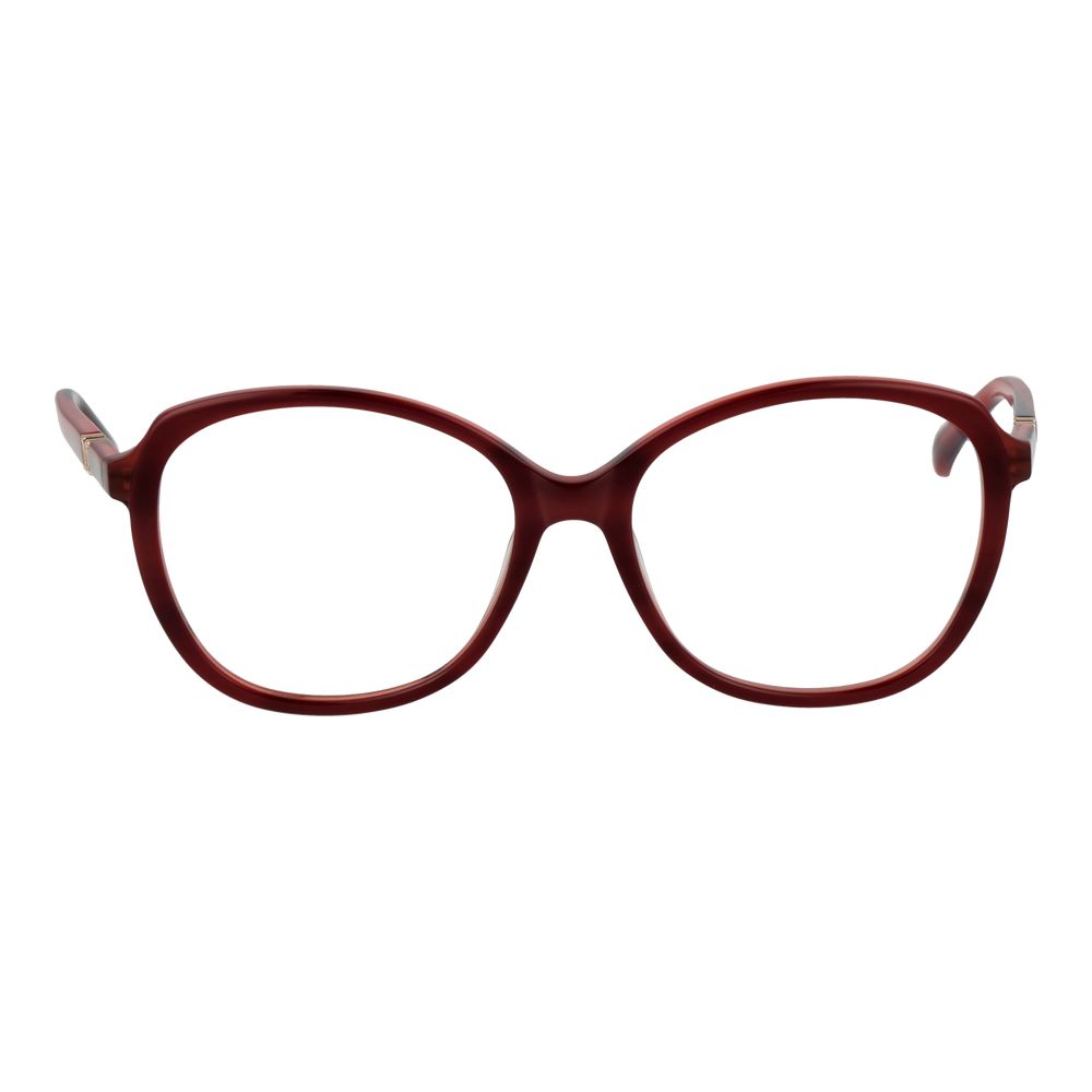 Burgundy Women Glasses Frame Max Mara