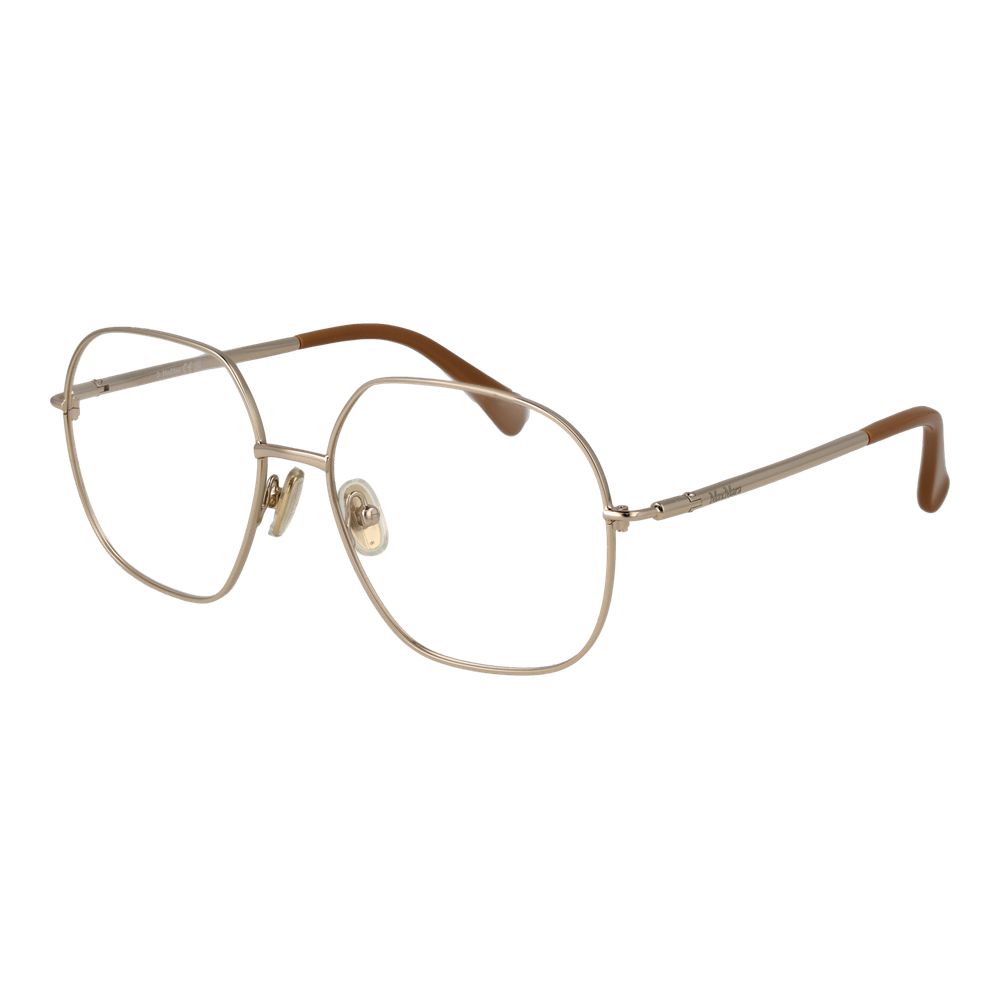 Gold Women Glasses Frame Max Mara