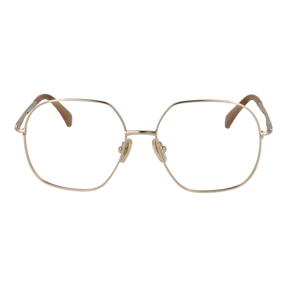 Gold Women Glasses Frame Max Mara