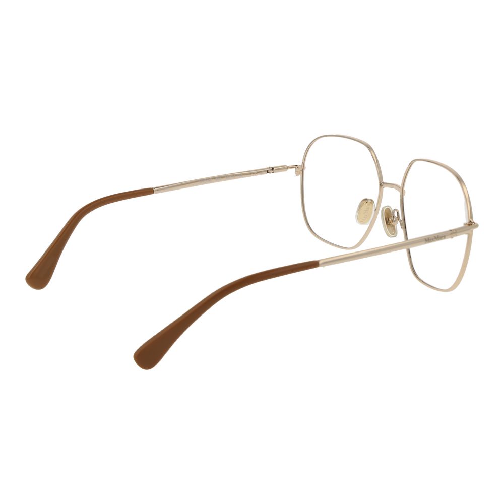 Gold Women Glasses Frame Max Mara