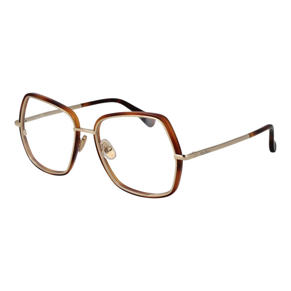 Gold Women Glasses Frame Max Mara