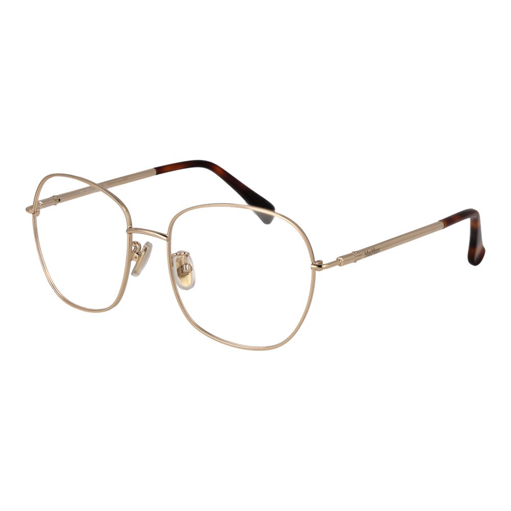 Gold Women Glasses Frame Max Mara