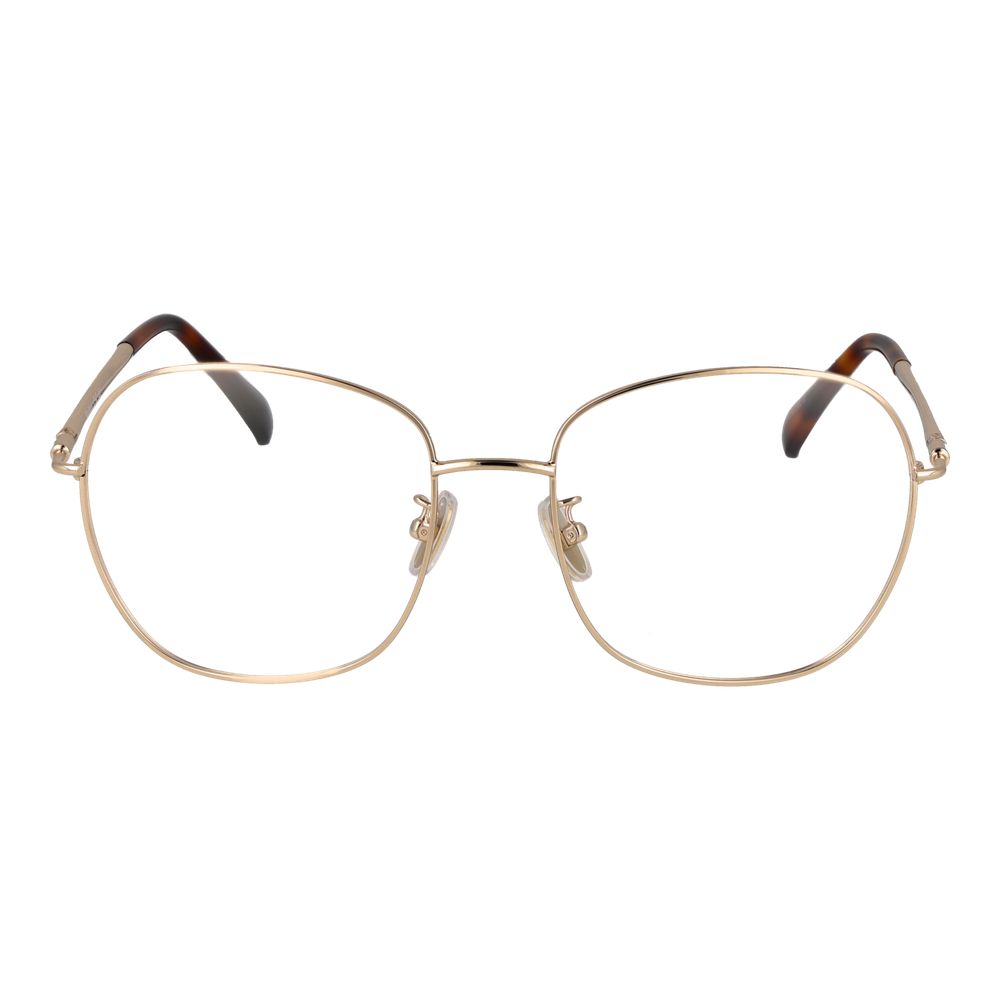 Gold Women Glasses Frame Max Mara