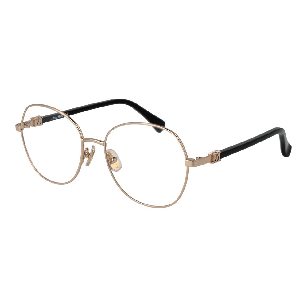 Gold Women Glasses Frame Max Mara