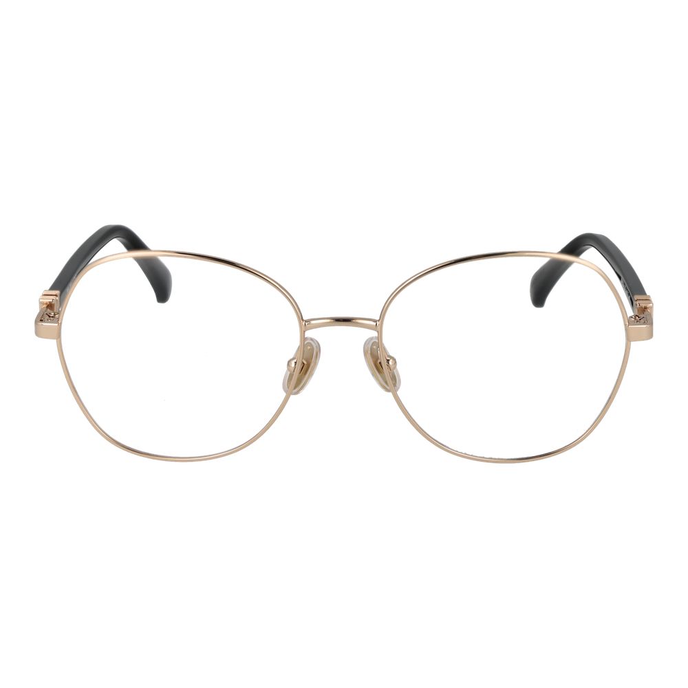 Gold Women Glasses Frame Max Mara