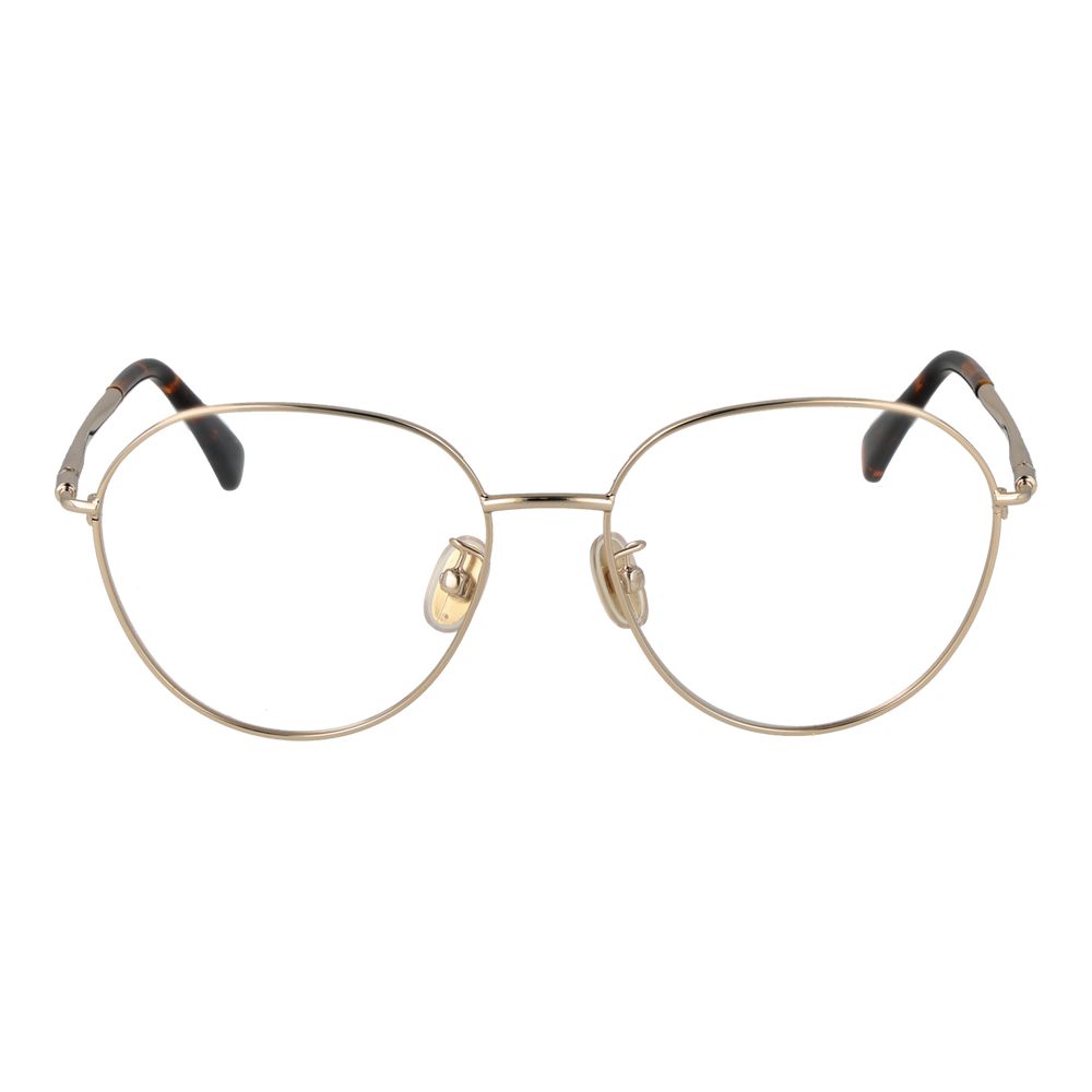 Gold Women Glasses Frame Max Mara