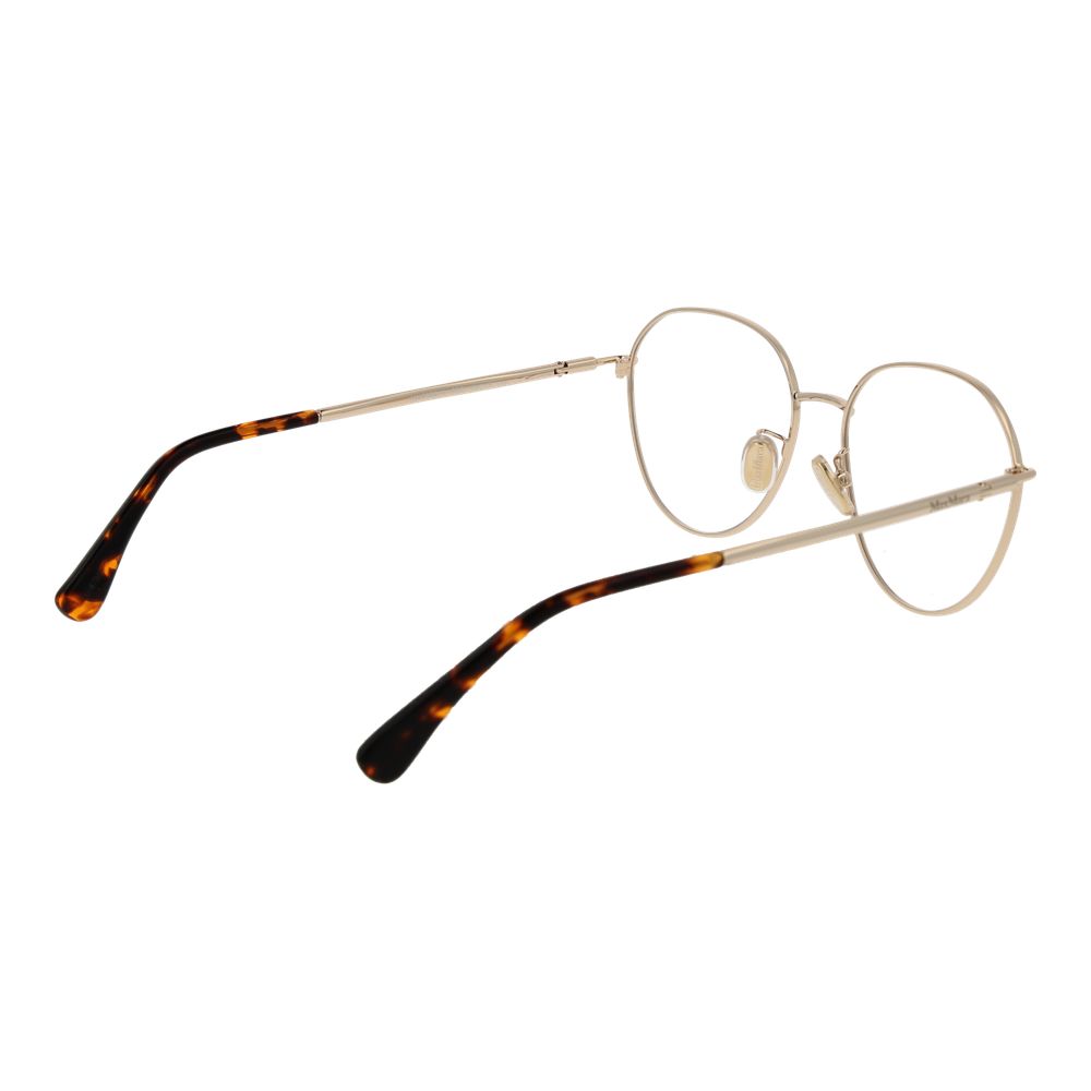 Gold Women Glasses Frame Max Mara
