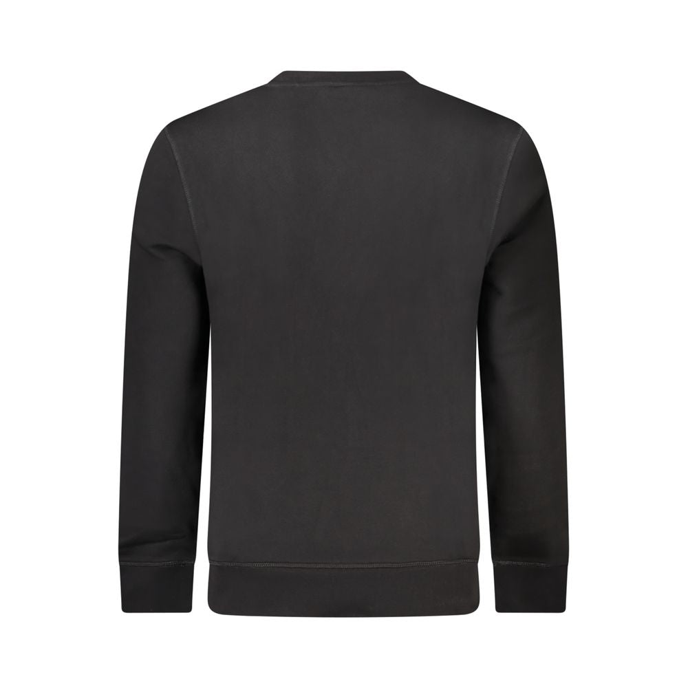 Black Cotton Men Sweater Hugo Boss