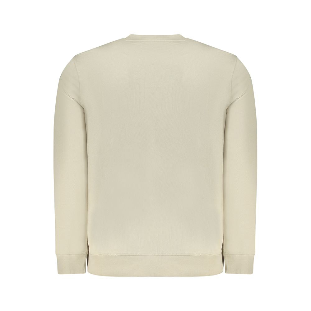 Beige Cotton Men Sweater Hugo Boss