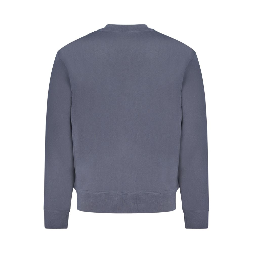 Blue Cotton Men Sweater Hugo Boss