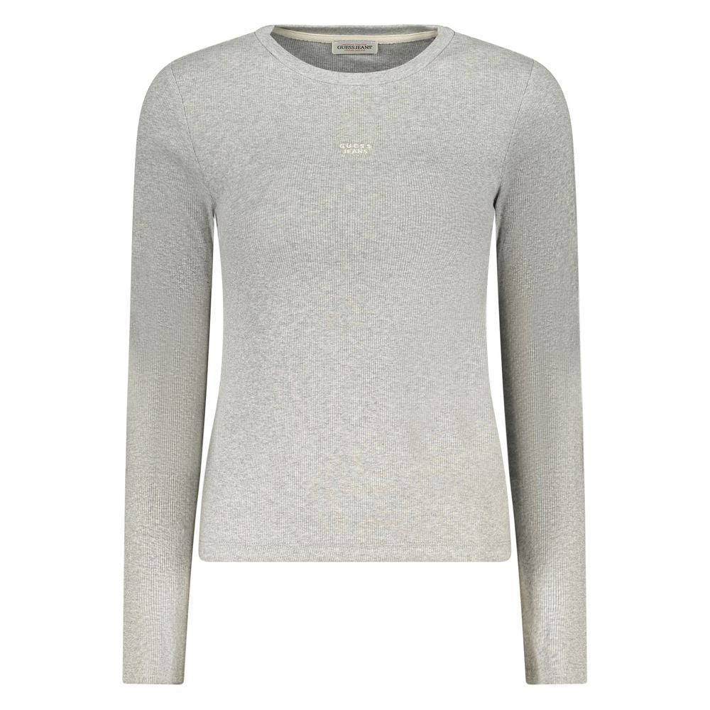 Gray Cotton Women's T-Shirt Guess Jeans
