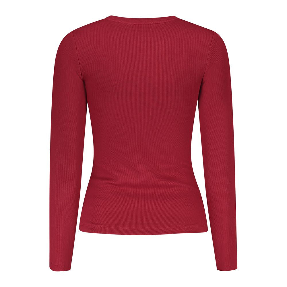 Red Cotton Women T-Shirt Guess Jeans