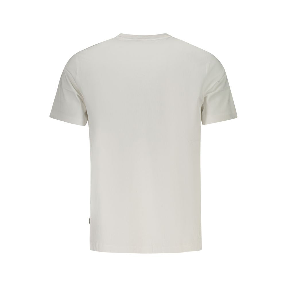 White Cotton Men T-Shirt Guess Jeans