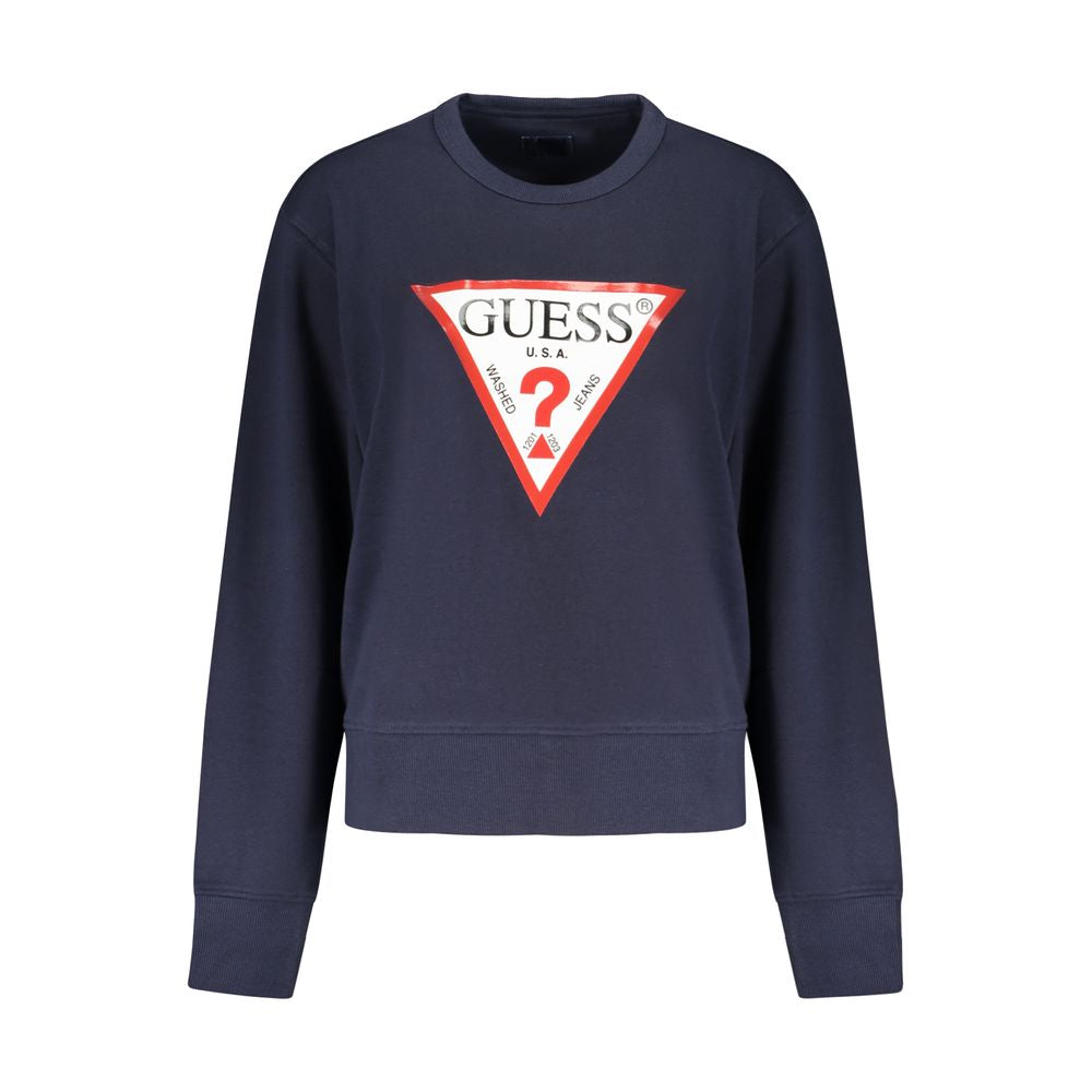 Blue Cotton Women Sweater Guess Jeans
