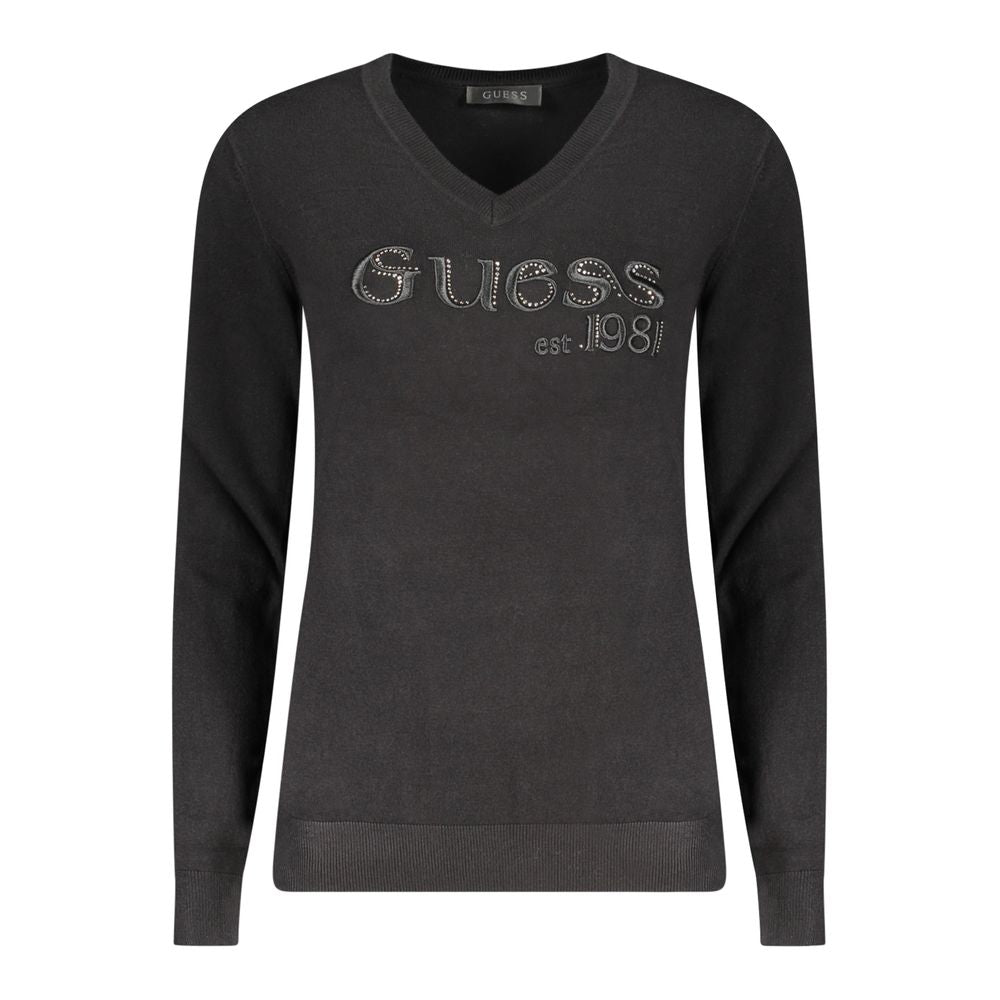 Black Viscose Women Sweater Guess Jeans