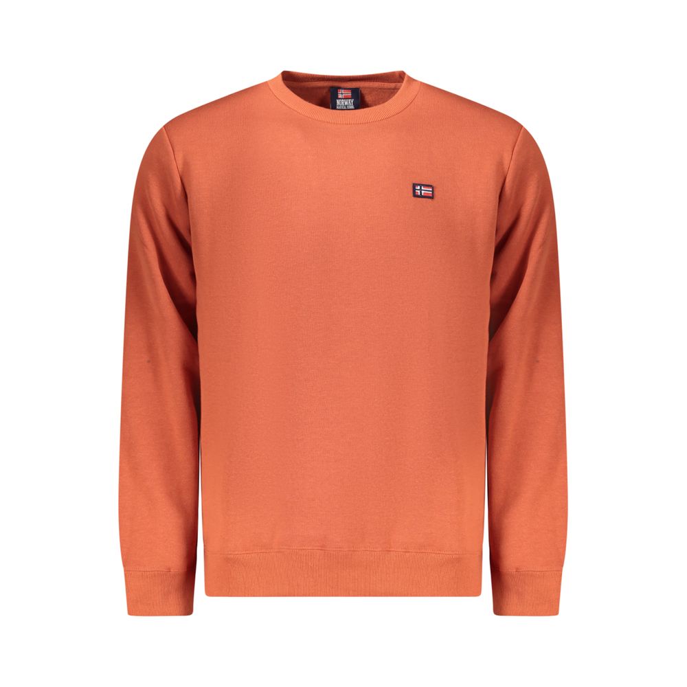 Orange Cotton Men Sweater Norway 1963