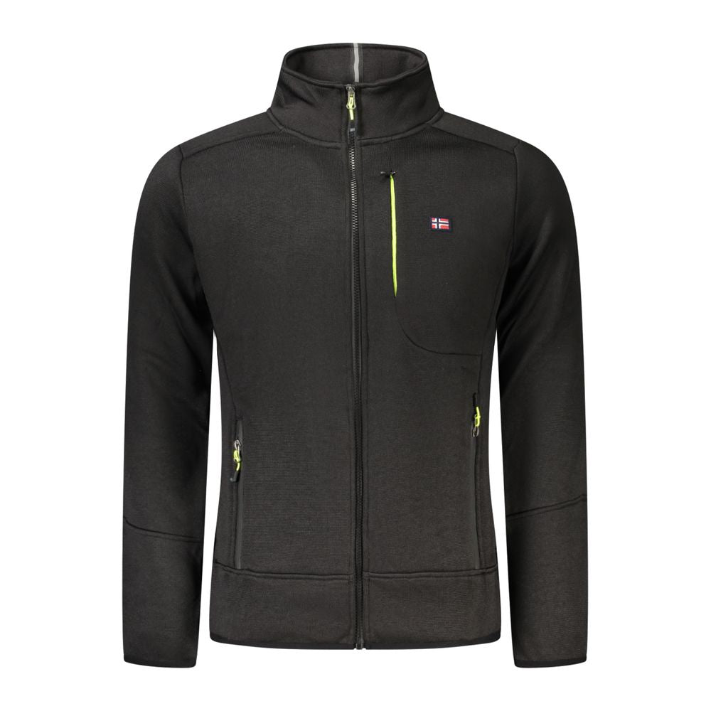 Black Polyester Men Sweater Norway 1963