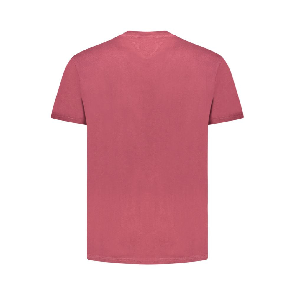 Red Cotton Men T-Shirt Tommy Hilfiger