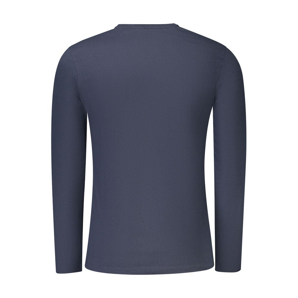 Blue Cotton Men T-Shirt Hugo Boss