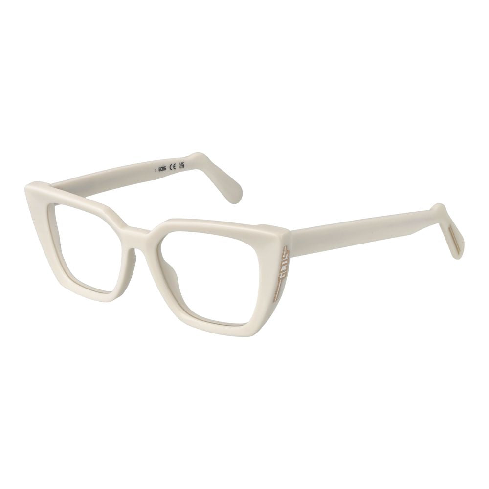 White Women Glasses Frame GCDS