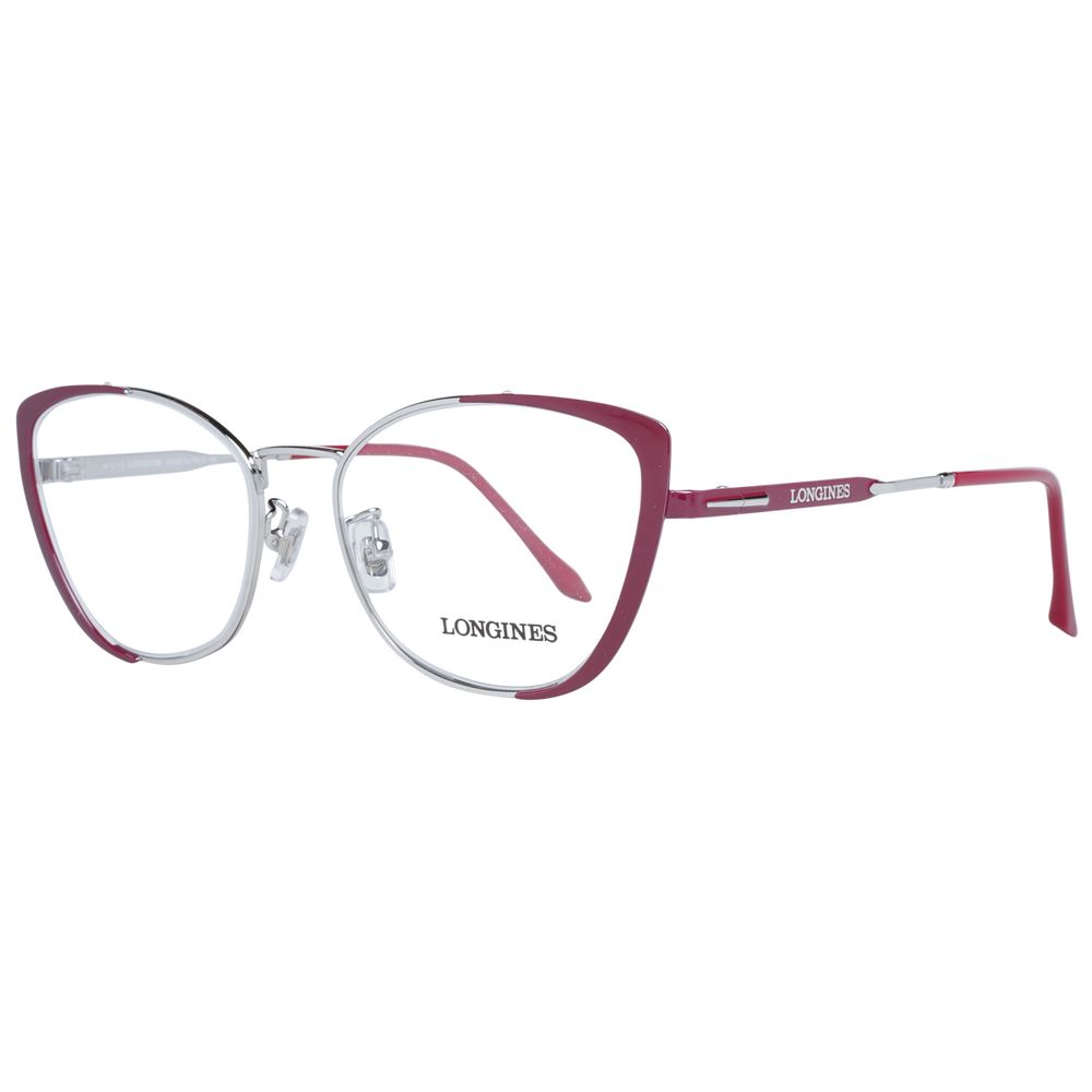 Burgundy Women Glasses Frame Longines