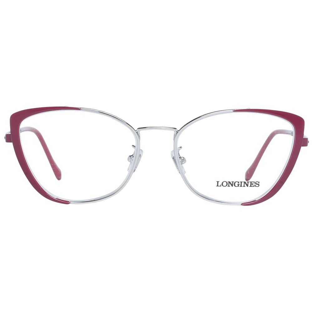 Burgundy Women Glasses Frame Longines