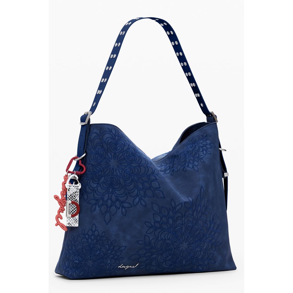 Blue Polyethylene Women Handbag Desigual