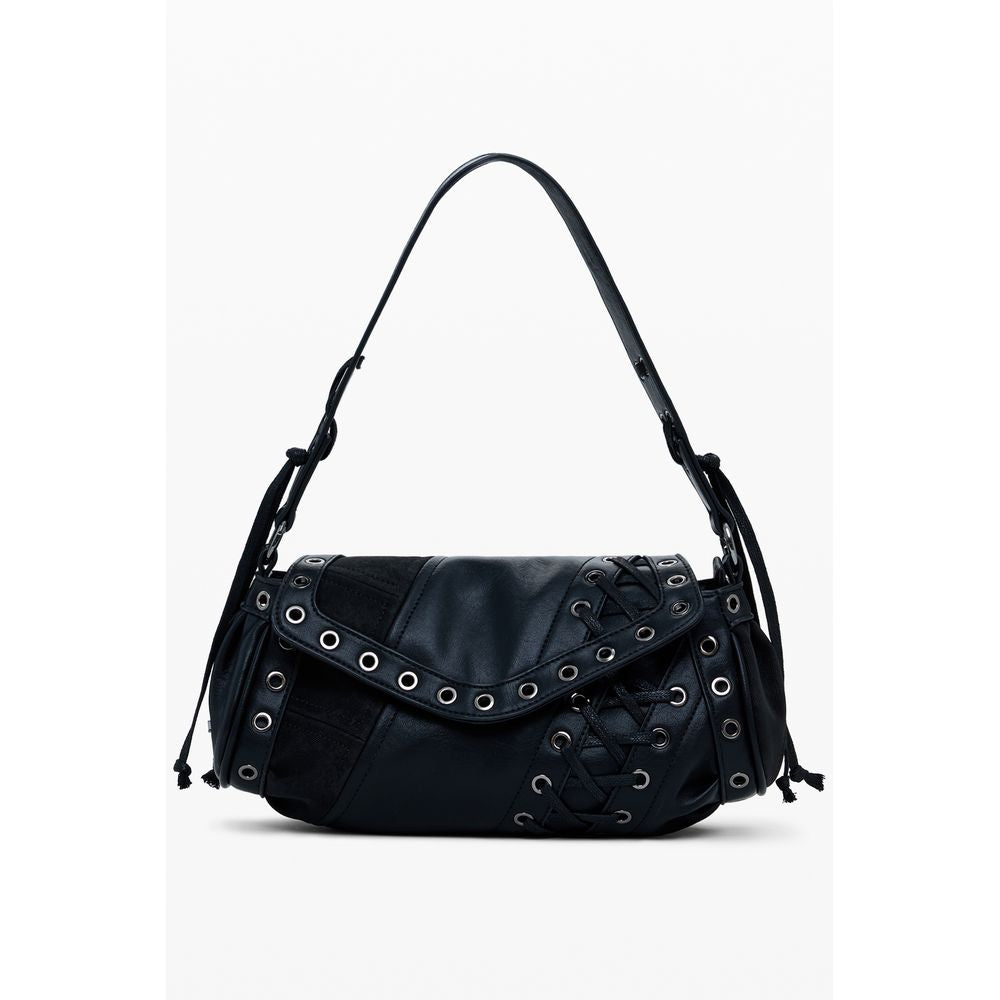 Black Polyethylene Women Handbag Desigual