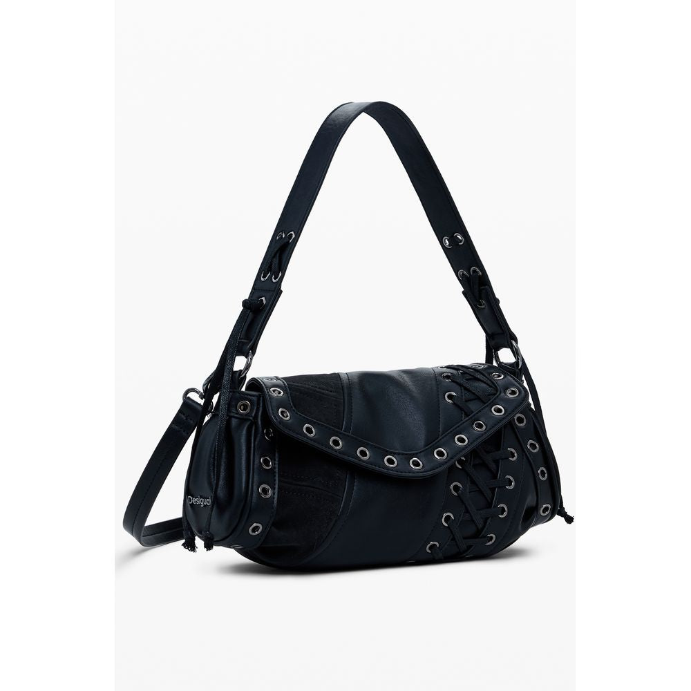 Black Polyethylene Women Handbag Desigual