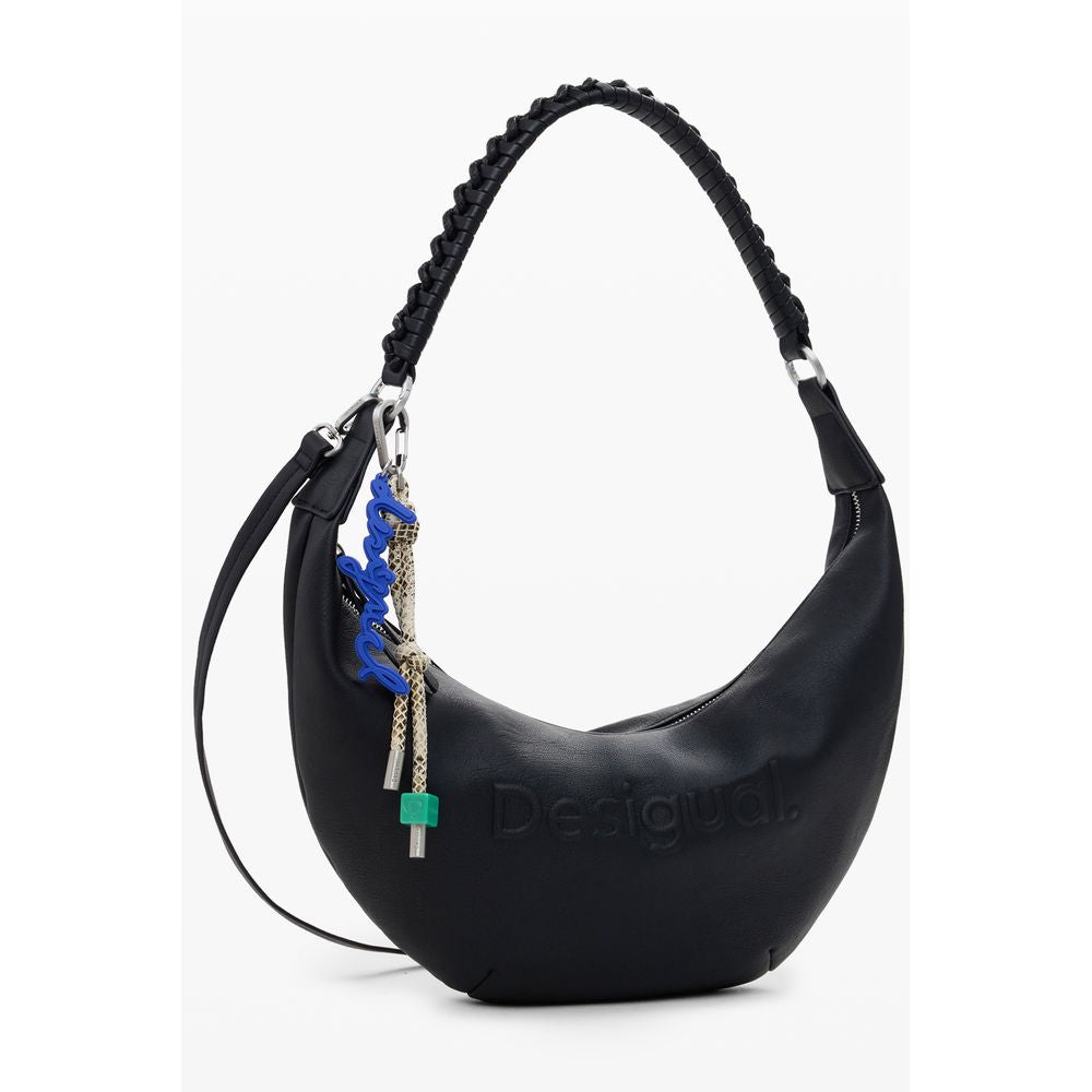 Black Polyethylene Women Handbag Desigual