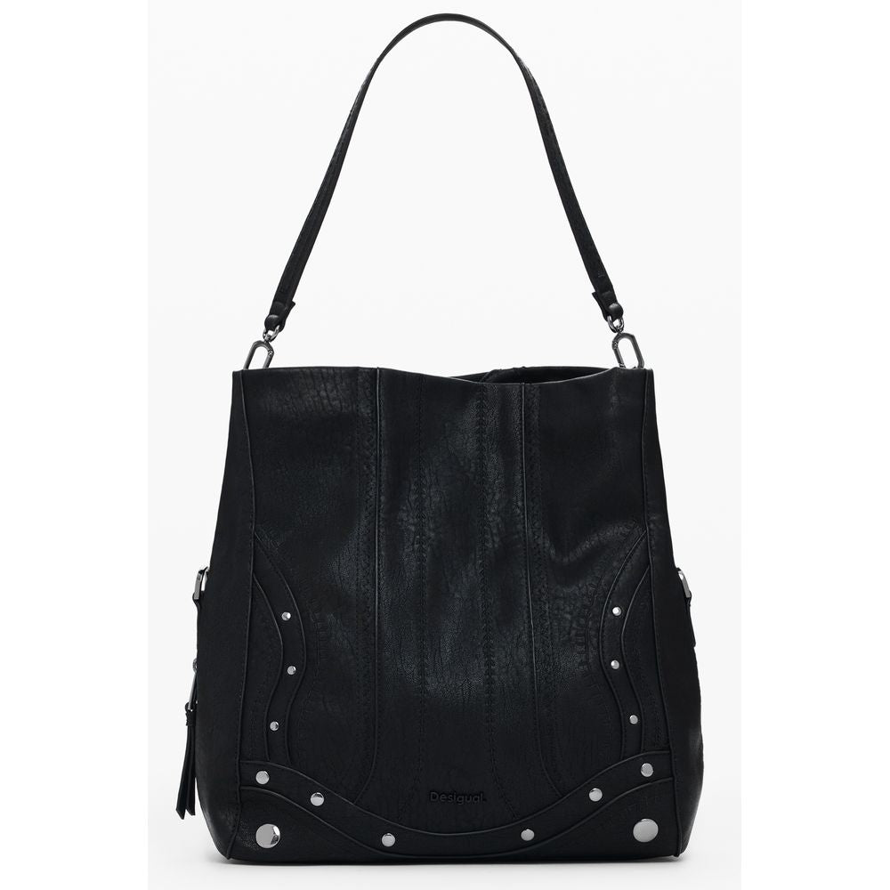 Black Polyethylene Women Handbag Desigual