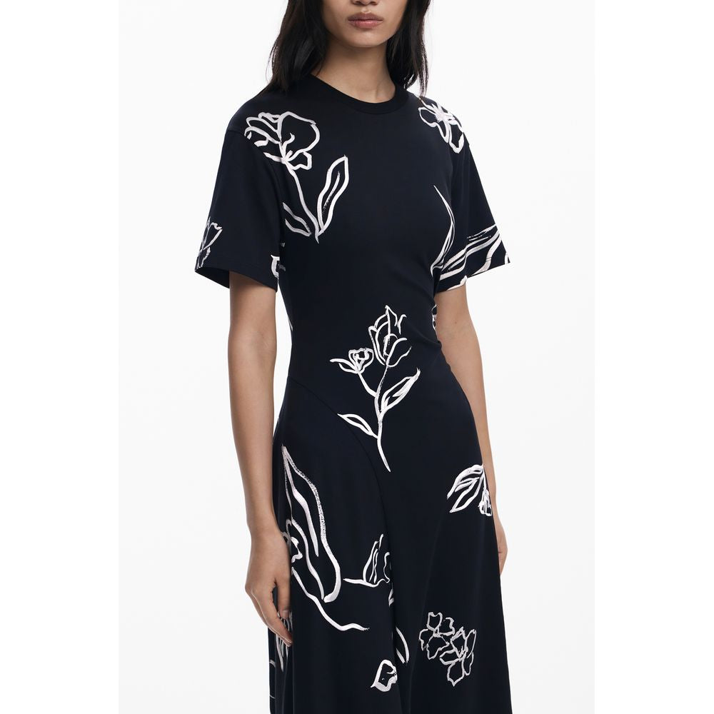 Black Cotton Women Dress dresses Desigual