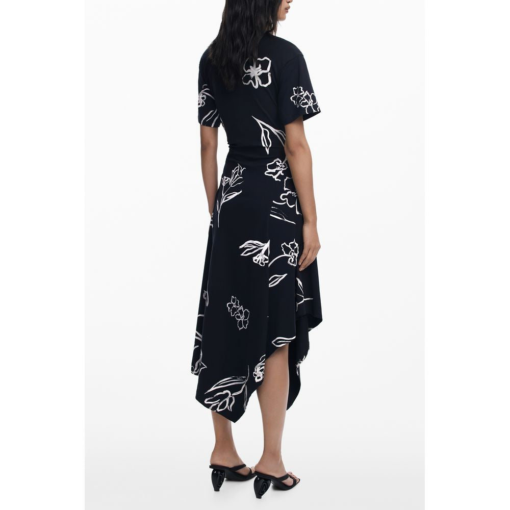 Black Cotton Women Dress dresses Desigual