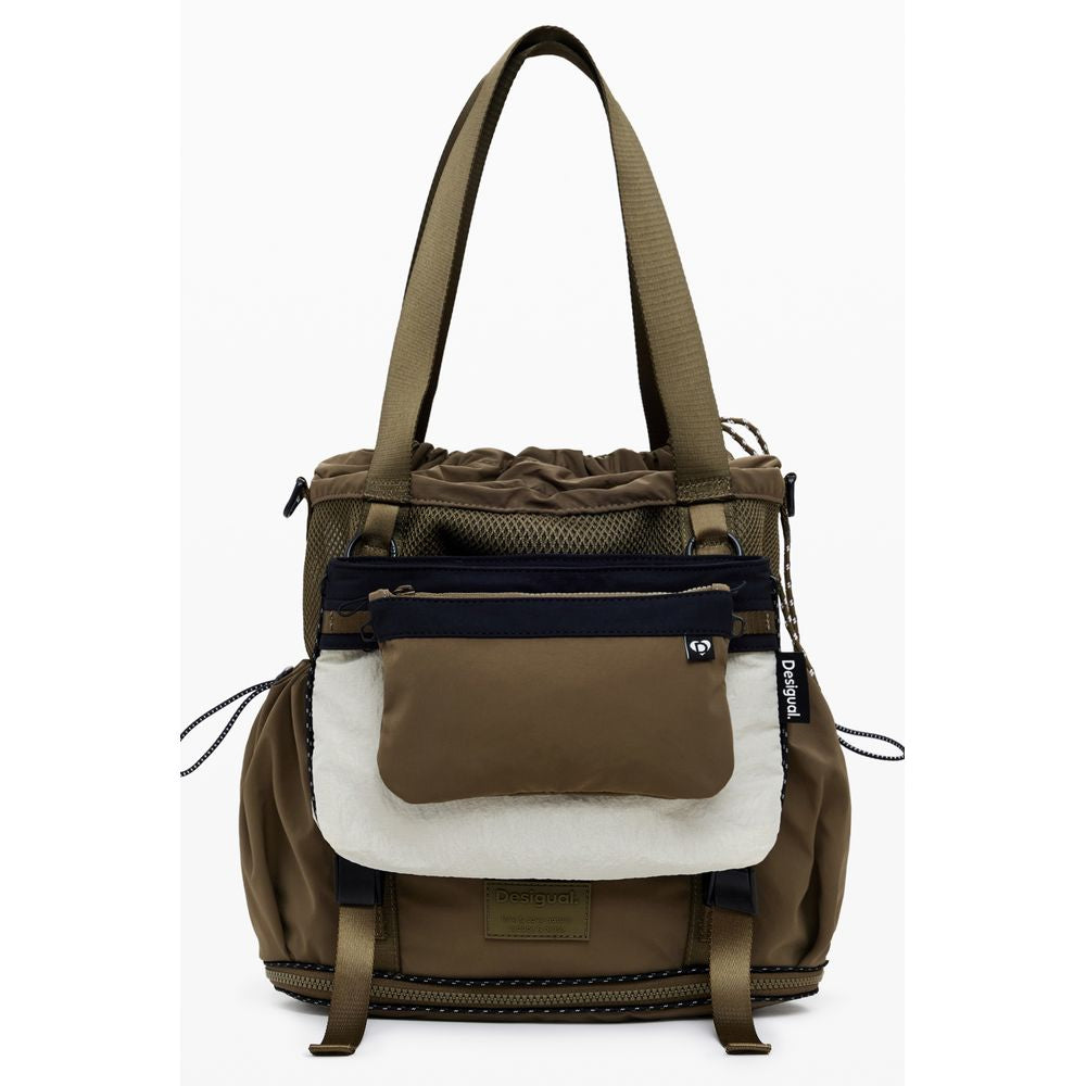 Green Polyester Women Convertible Handbag Desigual