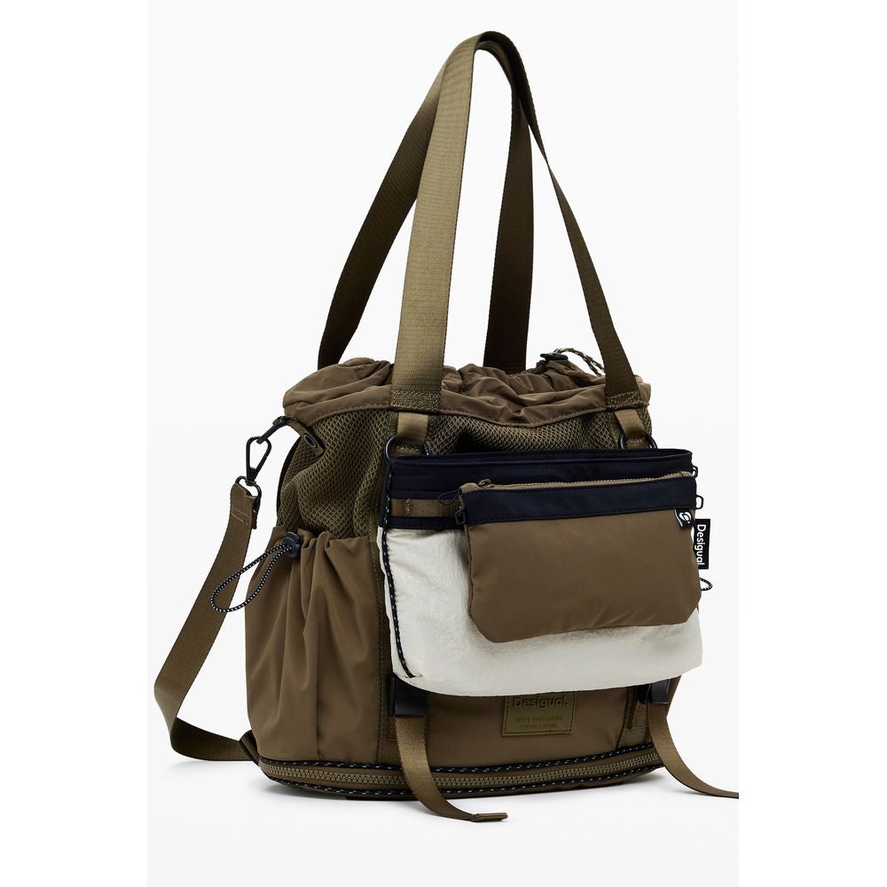 Green Polyester Women Convertible Handbag Desigual