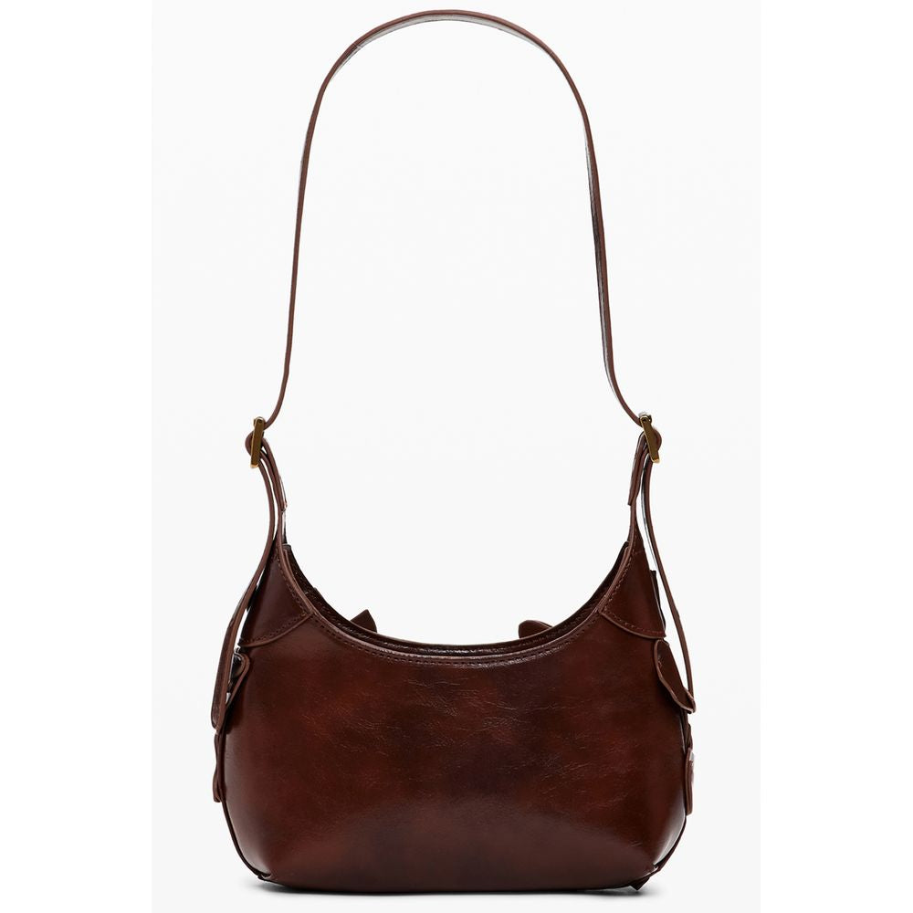 Brown Polyethylene Women Handbag Desigual