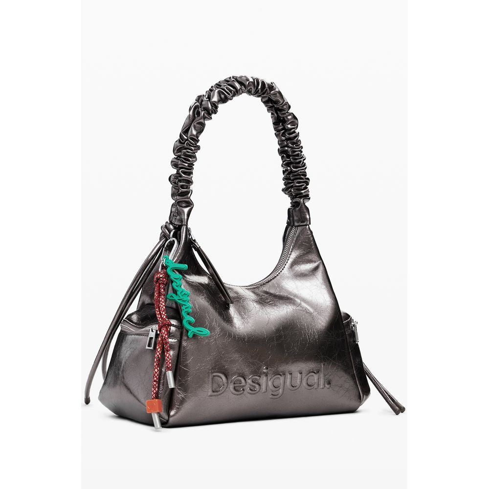 Bronze Polyethylene Women Handbag Desigual
