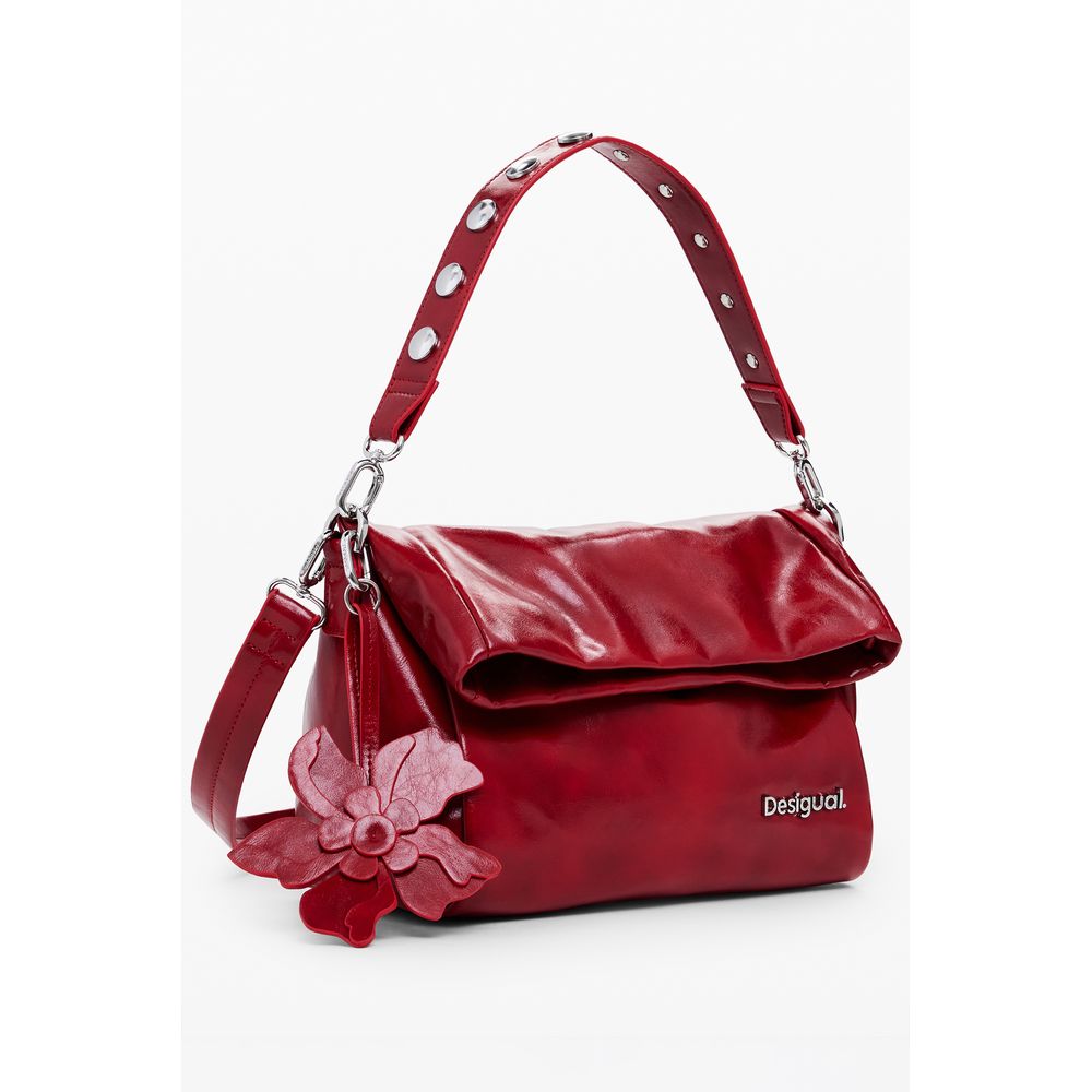 Red Polyethylene Women Handbag Desigual